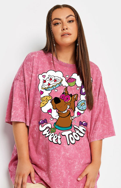 Girls Oversized Scooby T-Shirt